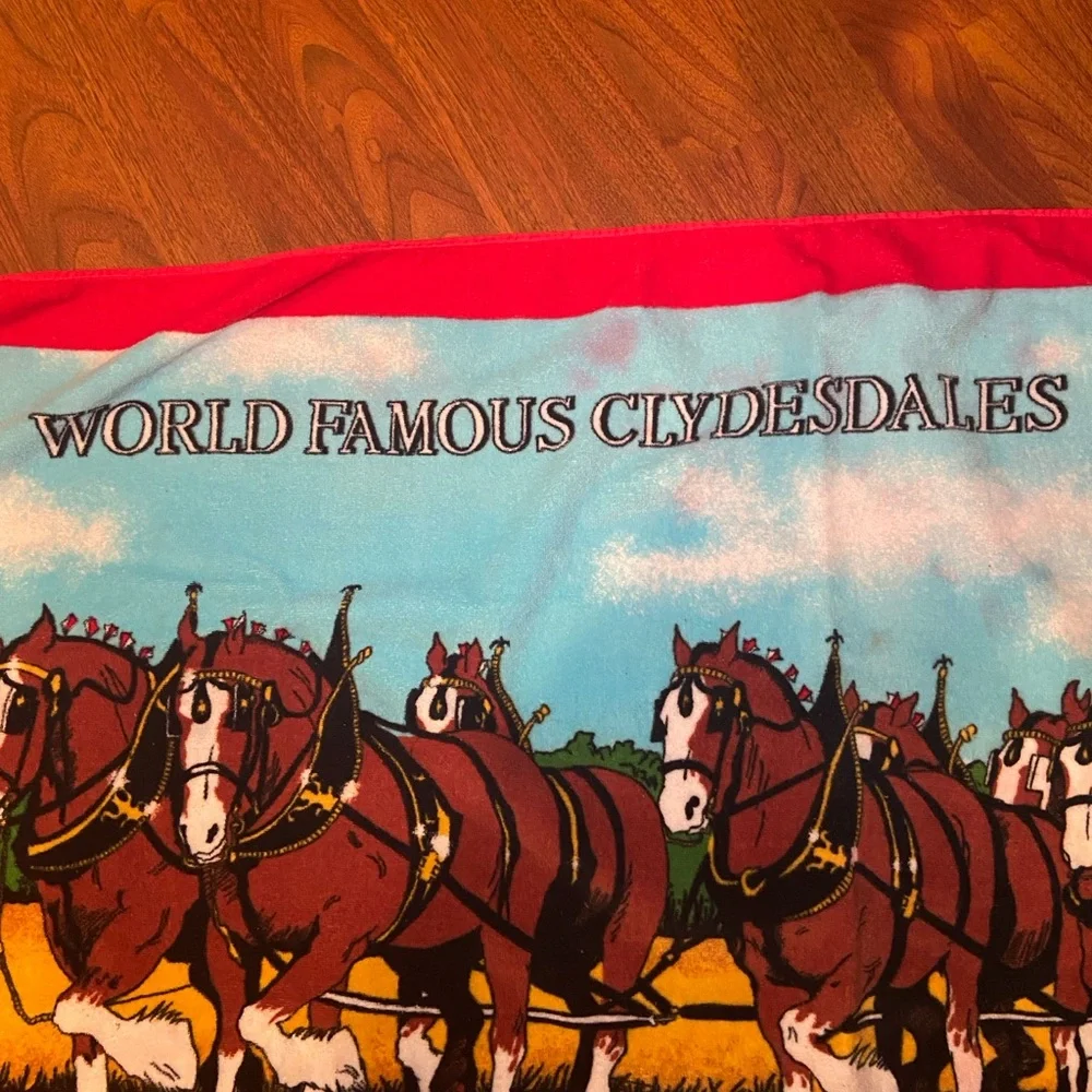 Briggs New York Red and Blue Clydesdales Towel